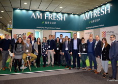 Buena representación en el stand de AM FRESH Group, que presentó el cítrico BANZZAI, de la mano de su empresa Genesis Innovation.